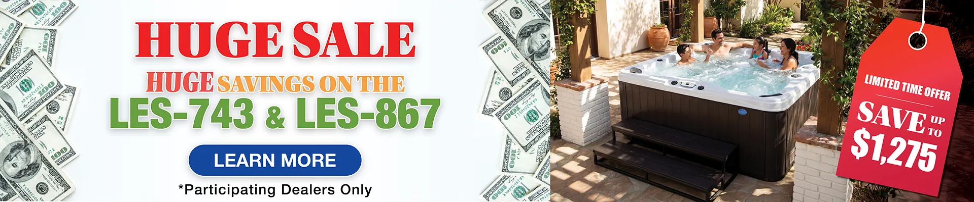 Calspas hot tub being used in a family setting - Bremerton